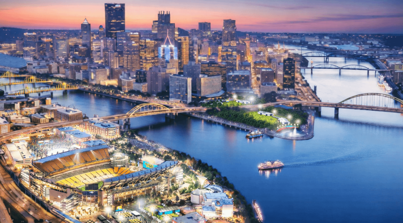 Pittsburgh skyline - 2026 NFL Draft